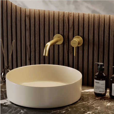 Valvex Cannoli bateria umywalkowa podtynkowa brushed gold