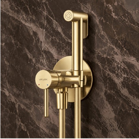 Valvex Cannoli bateria bidetowa podtynkowy brushed gold