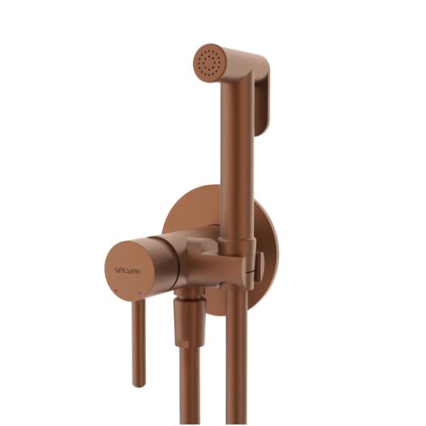 Valvex Cannoli bateria bidetowa podtynkowa satin copper