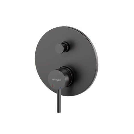 Valvex Cannoli bateria natryskowa podtynkowa 2-funkcyjna gun metal