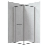 Deante Square kabina prysznicowa kwadratowa titanium 80x80cm
