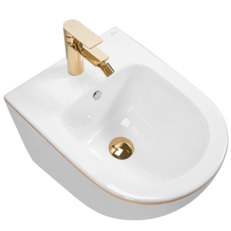 Rea Carlo mini bidet podwieszany white gold