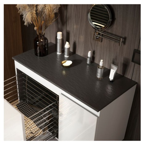 Defra Foria Negro blat konglomerat 60,5x45,7x0,12cm czrny
