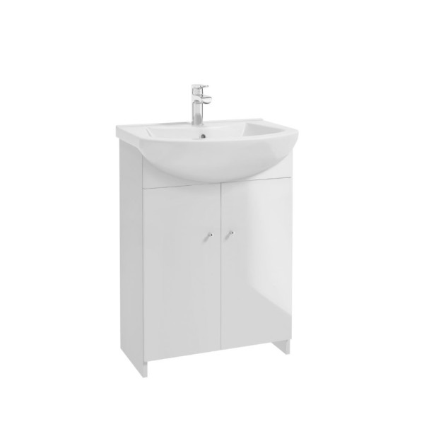 Deante Venus D60 zestaw szafka z umywalką biały 60x29cm