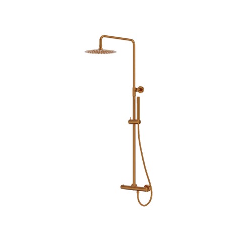 Lavita Orion zestaw prysznicowy z deszczownicą Brushed copper