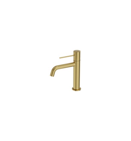 Lavita Orion bateria umywalkowa niska brushed gold