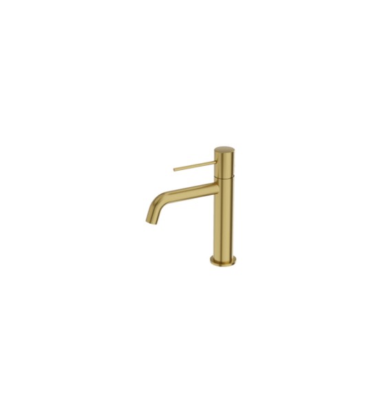 Lavita Orion bateria umywalkowa niska brushed gold
