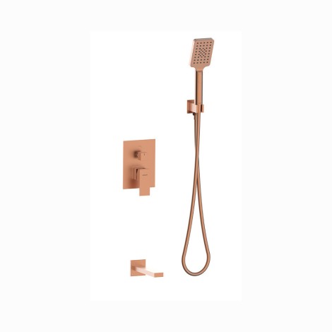 Valvex Ars zestaw wannowo-prysznicowy 2 funkcyjny satin copper
