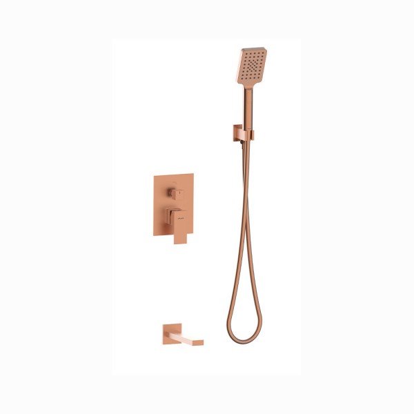 Valvex Ars zestaw wannowo-prysznicowy 2 funkcyjny satin copper.
