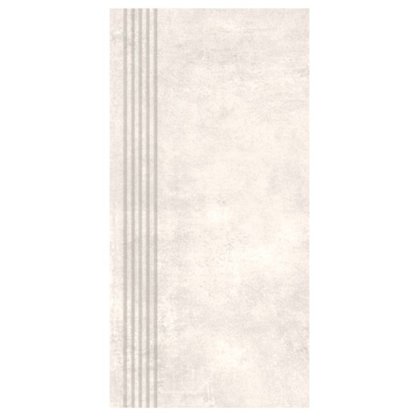 Nowa Gala Avenida 10 jasnoszary półpoler płytka gresowa stopnica frezowana 59,7x29,7x0,8cm