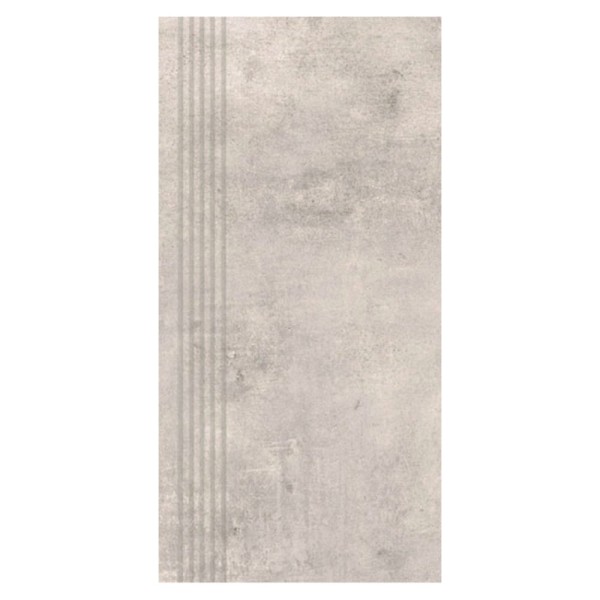 Nowa Gala Avenida 12 szary płytka gresowa stopnica frezowana 59,7x29,7x0,8cm