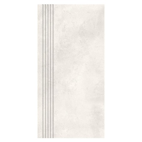 Nowa Gala Mirador 01 biały płytka gresowa stopnica frezowana 59,7x29,7cm