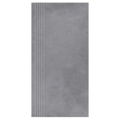 Nowa Gala Mirador MR13 ciemnoszary płytka gresowa stopnica frezowana 59,7x29,7x0,85cm