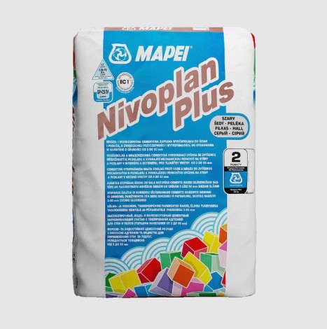 Mapei Nivoplan Plus zaprawa wyrównująca szara 25kg