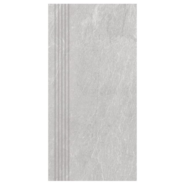 Nowa Gala Tioga TG 12 szary płytka gresowa stopnica półpoler 59,7x29,7x0,85cm