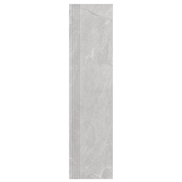Nowa Gala Tioga TG 12 szary płytka gresowa stopnica frezowana 119,7x29,7x0,85cm