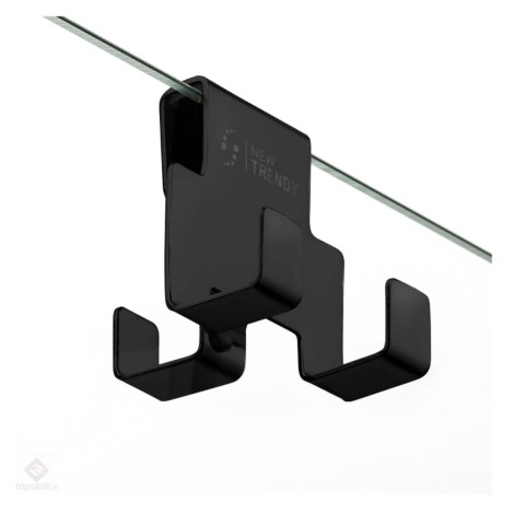 New Trendy wieszak na ręcznik czarny mat
