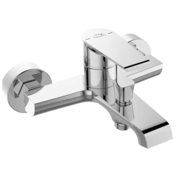 Laveo Largo bateria wannowa ścienna chrom