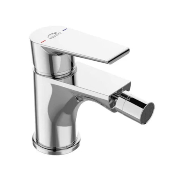 Laveo Largo bateria bidetowa stojąca z korkiem klik-klak chrom