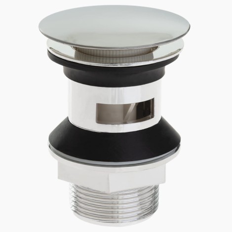 Kuchinox Korek spustowy klik-klak z przelewem O G 1?4" chrom