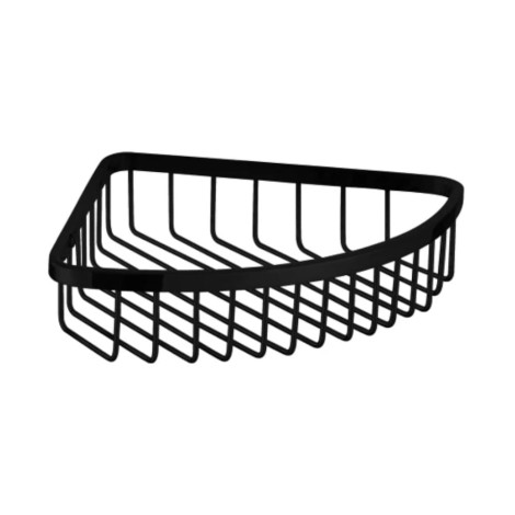 Omnires Uni koszyk prysznicowy narożny czarny