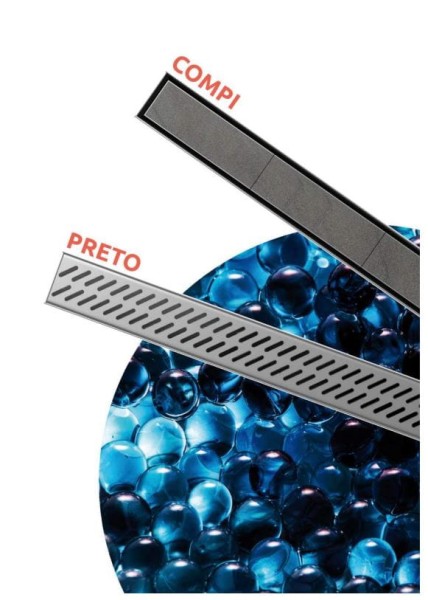 Wiper Pearl Drain odpływ liniowy 60 cm wzór preto chrom.
