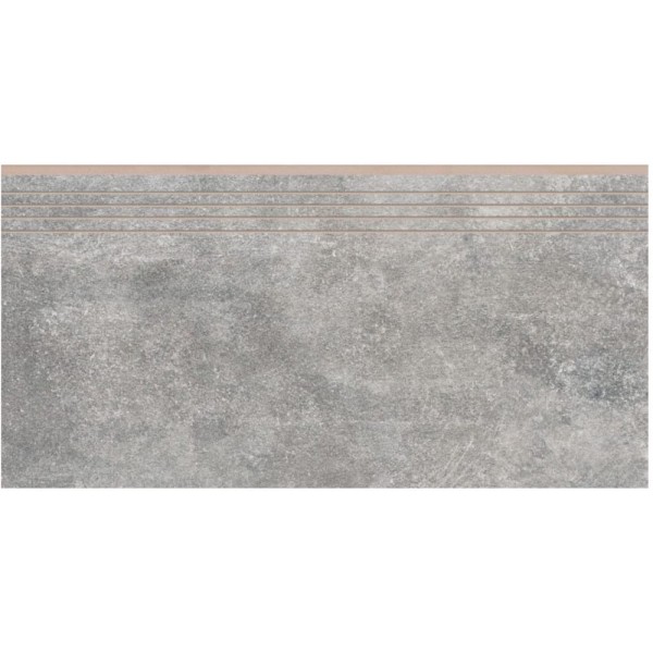 Cerrad Montego Grafit matowa stopnica nacinana 597x297