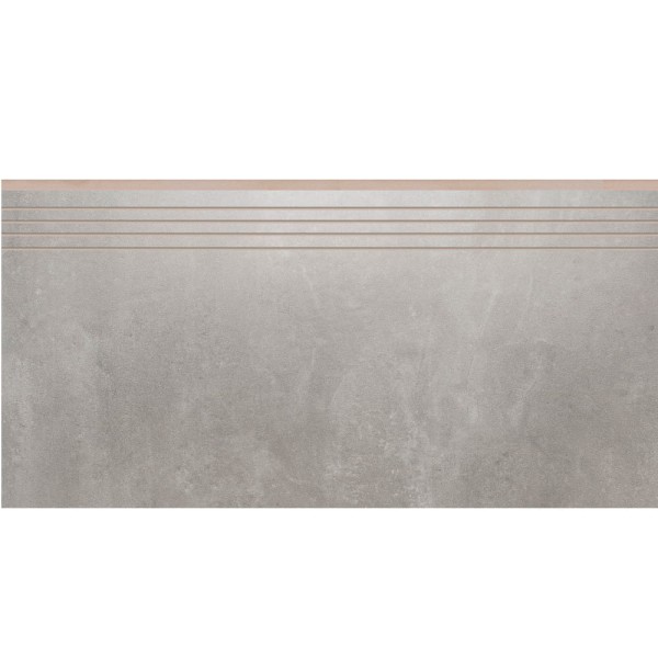 Cerrad Tassero Gris lappato płytka gresowa stopnica nacinana 29,7x59,7