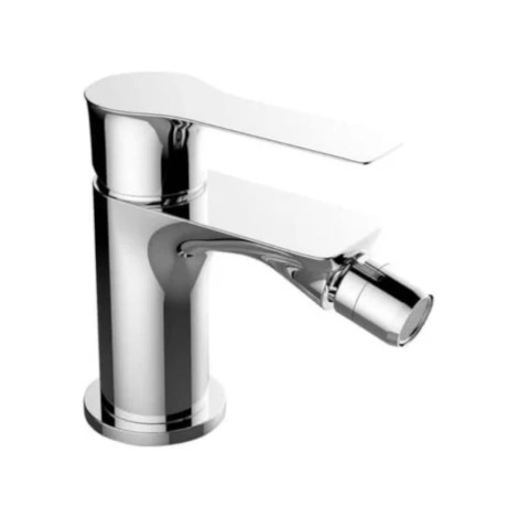 Laveo Raila bateria bidetowa stojąca z korkiem automatycznym chrom