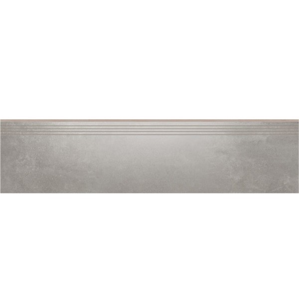 Cerrad Tassero Gris lappato płytka gresowa stopnica nacinana 29,7x119,7