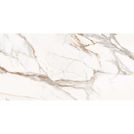 Opoczno Calacatta Arabesco White Satin Rect gres szkliwiony 59,8x119,8cm