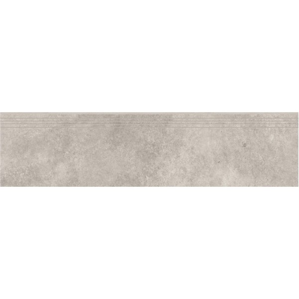 Cerrad Tacoma Silver płytka gresowa stopnica nacinana 29,7x119,7
