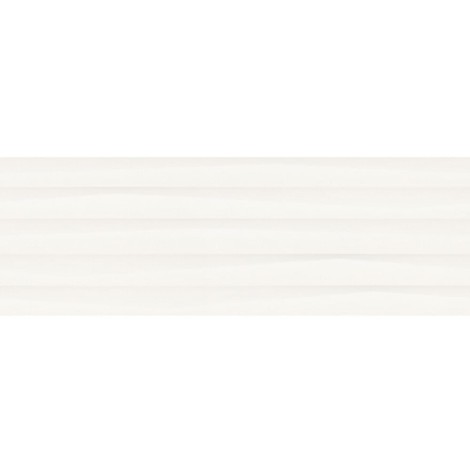 Opoczno Selina white structure shiny micro płytka ścienna strukturalna 39,8x119,8