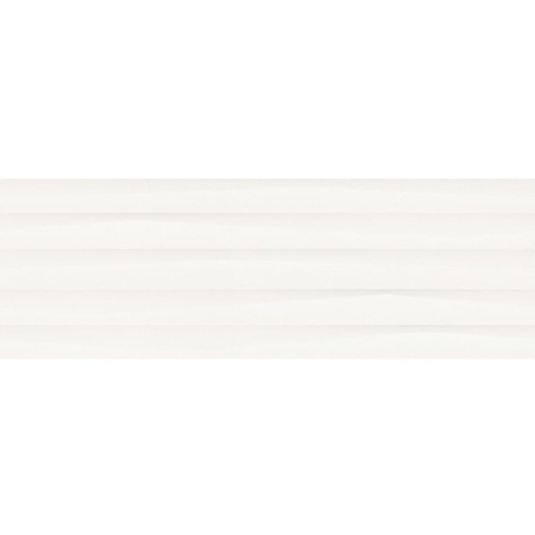 Opoczno Selina white structure shiny micro płytka ścienna strukturalna 39,8x119,8