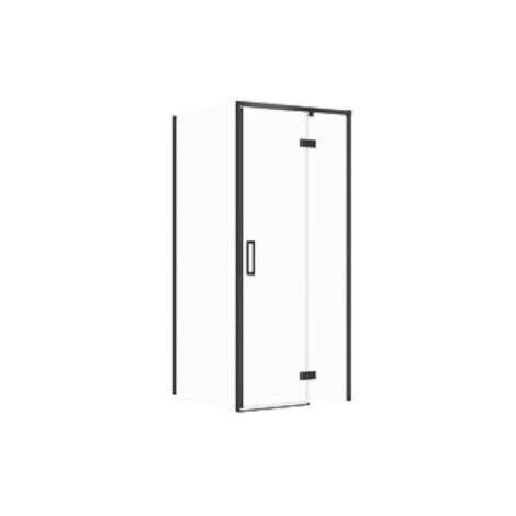 Cersanit Larga kabina kwadratowa 90x90x195 prawa czarna
