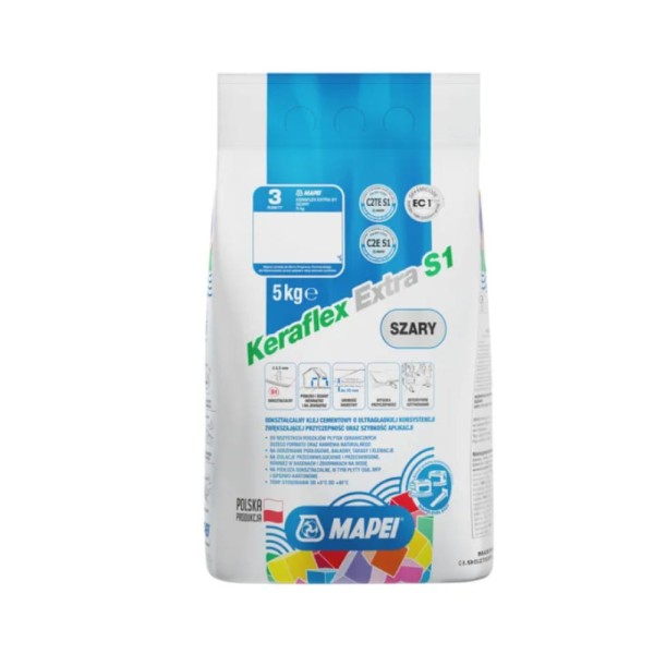 Mapei Keraflex Extra S1 klej szary 5 kg