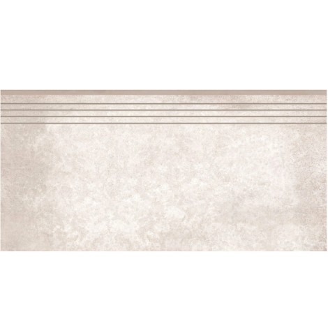 Cerrad Lukka Bianco płytka gresowa stopnica nacinana 797x397x9