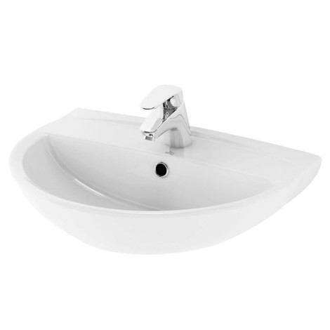 Cersanit Mito umywalka ścienna 55 cm z otworem na baterię biała