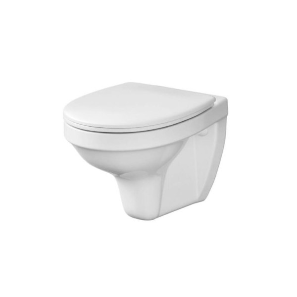 Cersanit Mito Delfi miska WC zwieszana z deską duroplastową antybakteryjną biała