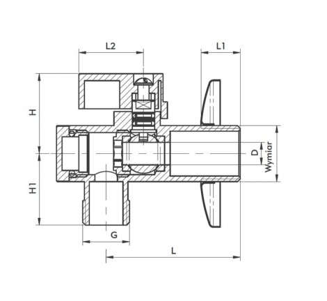 Kfa zawór kulowy z filtrem 1/2" x 3/4"