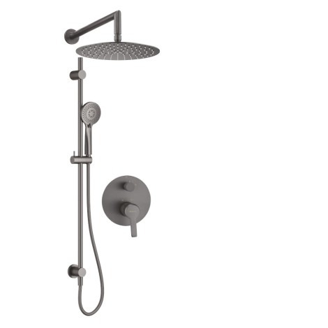 Deante Arnika zestaw prysznicowy podtynkowy z drążkiem - z głowicą prysznicową NAC D6QP