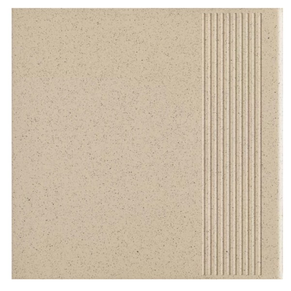 Paradyż classica Bazo beige sól i pieprz mat stopnica gresowa 30x30cm
