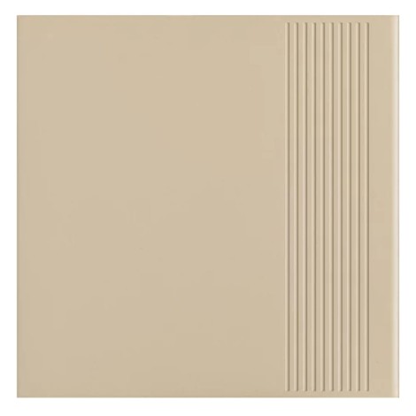 Paradyż classica Bazo beige monokolor mat stopnica gresowa 30x30cm