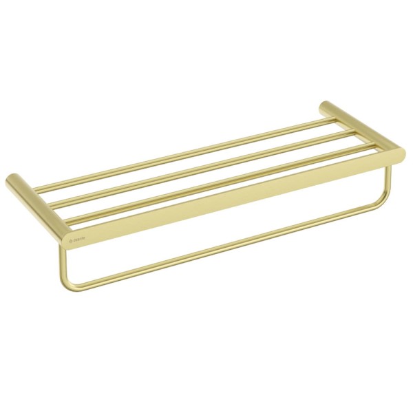 Deante Round półka żeberkowa ścienna złoto szczotkowane