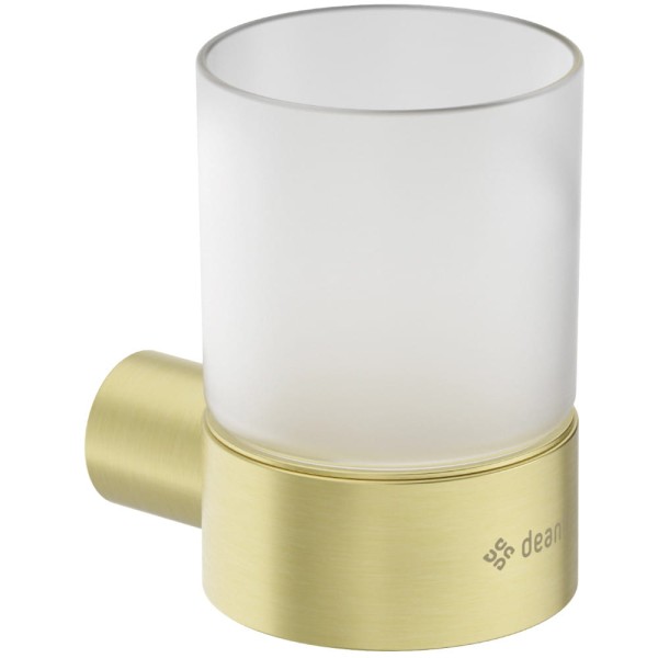 Deante Round kubek ścienny złoto szczotkowane
