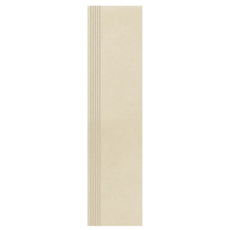 Paradyż Intero płytka gresowa nieszkliwiona stopnica matowa beige 29,8x119x8 cm