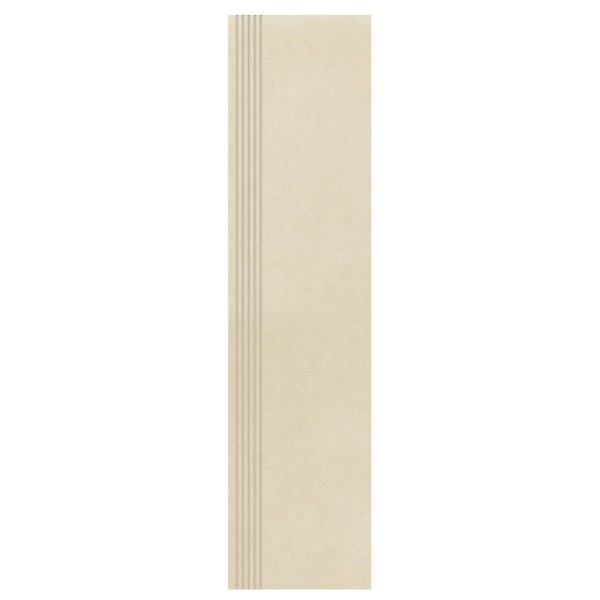 Paradyż Intero płytka gresowa nieszkliwiona stopnica matowa beige 29,8x119x8 cm