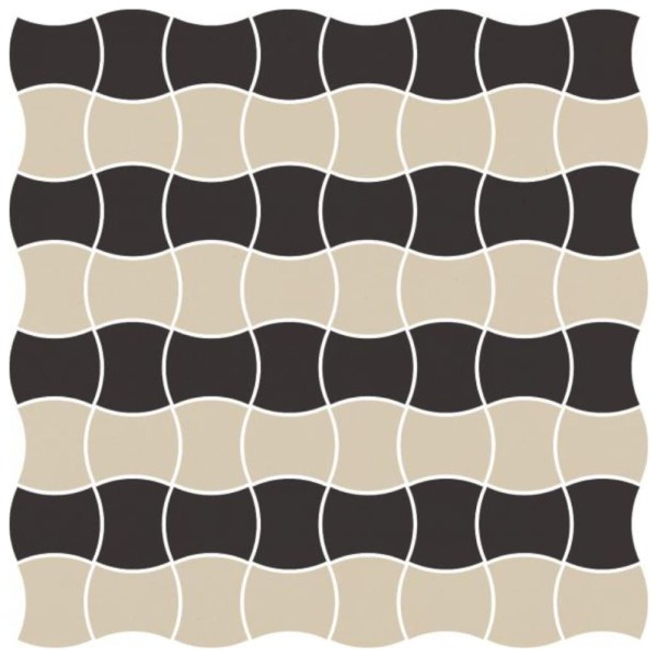 Paradyż Modernizm nero mozaika prasowana MIX B K.3,6x4,4  30,86x30,86