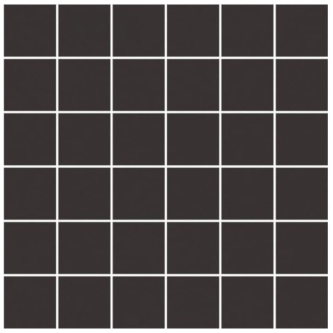Paradyż Modernizm nero mozaika cięta K.4,8x4,8  29,8x29,8