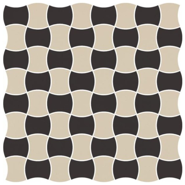 Paradyż Modernizm nero mozaika prasowana MIX C K.3,6x4,4  30,86x30,86
